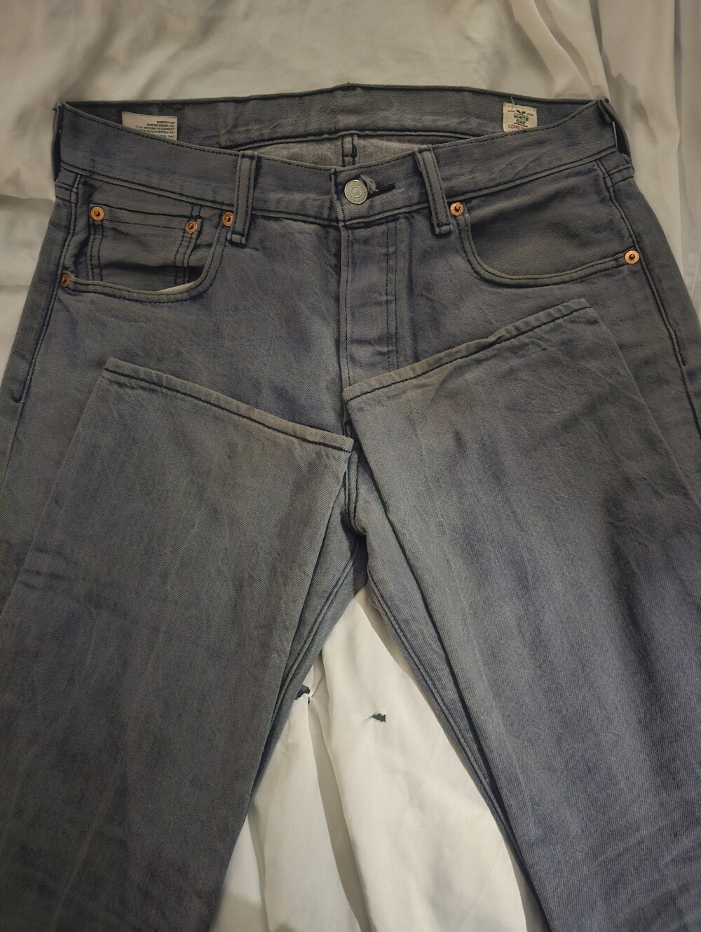 Levi's Men's Gray Denim Relaxed Jeans
